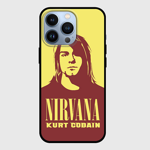 Чехол iPhone 13 Pro Kurt Cobain Nirvana / 3D-Черный – фото 1