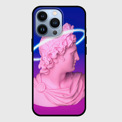 Чехол iPhone 13 Pro Vaporwave neon / 3D-Черный – фото 1