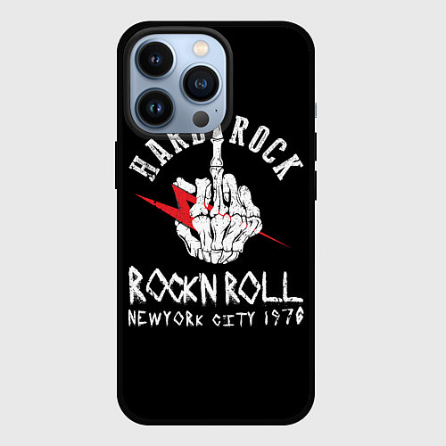 Чехол iPhone 13 Pro Хард-рок, рок-н-ролл / 3D-Черный – фото 1