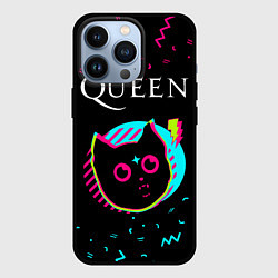 Чехол iPhone 13 Pro Queen - rock star cat