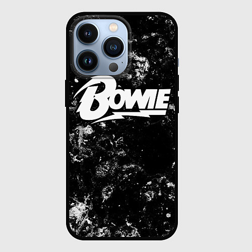 Чехол iPhone 13 Pro David Bowie black ice / 3D-Черный – фото 1