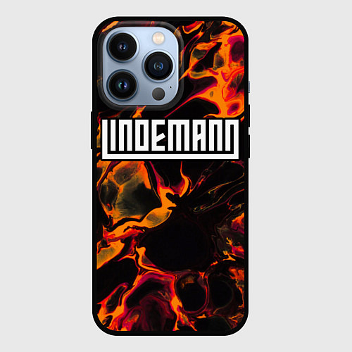 Чехол iPhone 13 Pro Lindemann red lava / 3D-Черный – фото 1