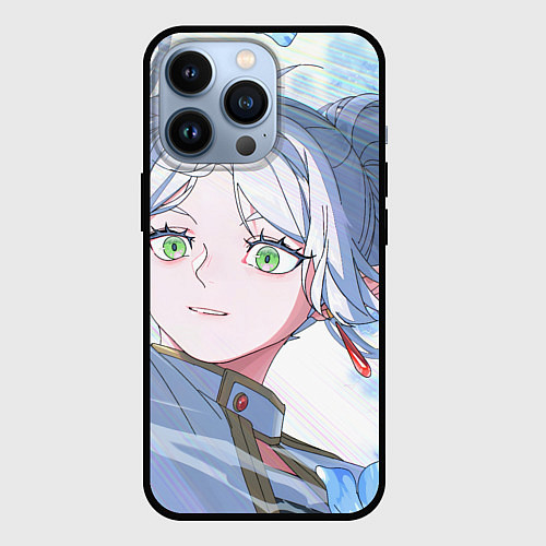 Чехол iPhone 13 Pro Sousou no Frieren Фрирен beautiful smile / 3D-Черный – фото 1