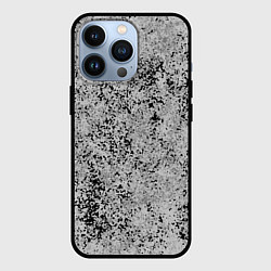 Чехол для iPhone 13 Pro Текстура камень светло-серый, цвет: 3D-черный