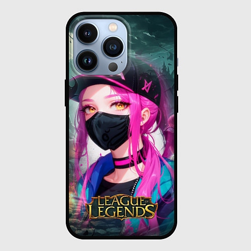 Чехол iPhone 13 Pro League Of Legends Akali Kda / 3D-Черный – фото 1