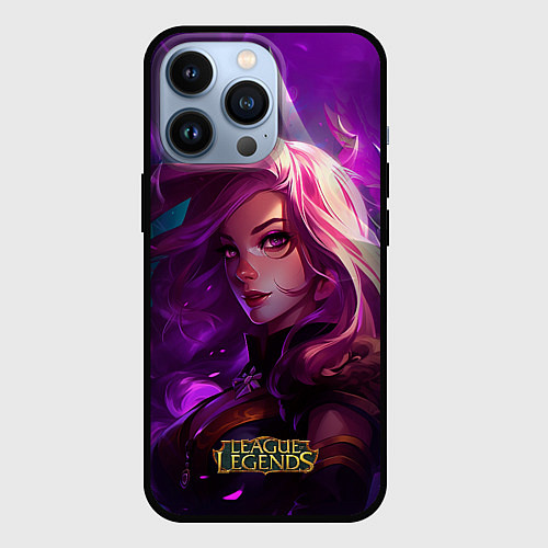 Чехол iPhone 13 Pro League of Legends Kaisa Kda style / 3D-Черный – фото 1