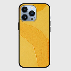 Чехол для iPhone 13 Pro Желтая краска, цвет: 3D-черный