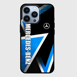 Чехол iPhone 13 Pro Mercedes - blue metal