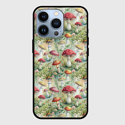 Чехол iPhone 13 Pro Дикие грибы лесные мухоморы