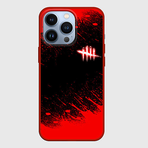 Чехол iPhone 13 Pro Dead by daylight огненный / 3D-Красный – фото 1