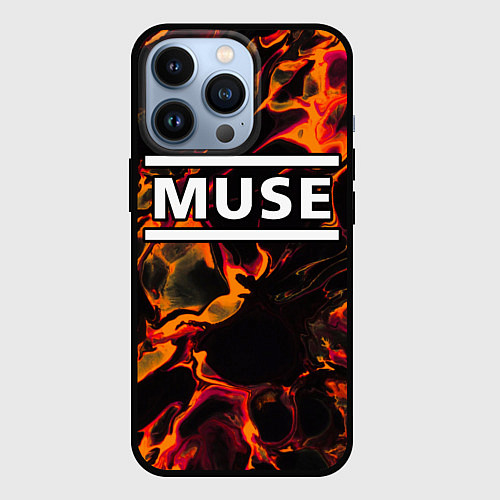 Чехол iPhone 13 Pro Muse red lava / 3D-Черный – фото 1