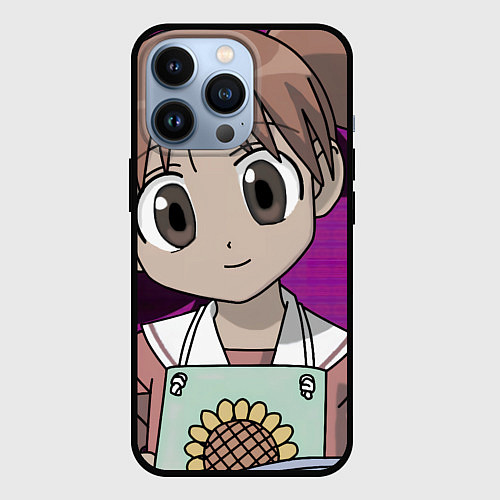 Чехол iPhone 13 Pro Azumanga Daioh Тиё Михама / 3D-Черный – фото 1