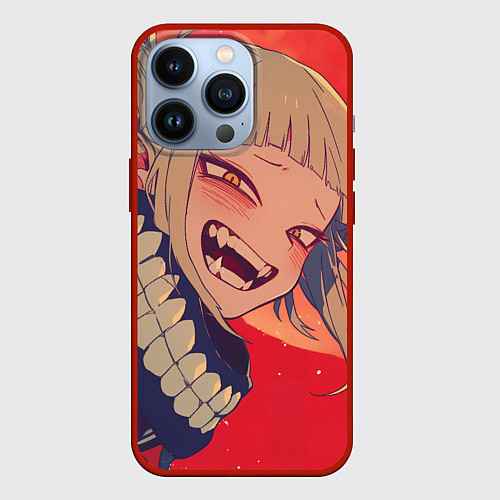 Чехол iPhone 13 Pro Моя геройская академия Himiko Toga / 3D-Красный – фото 1