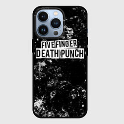 Чехол для iPhone 13 Pro Five Finger Death Punch black ice, цвет: 3D-черный