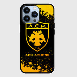 Чехол iPhone 13 Pro AEK Athens - gold gradient