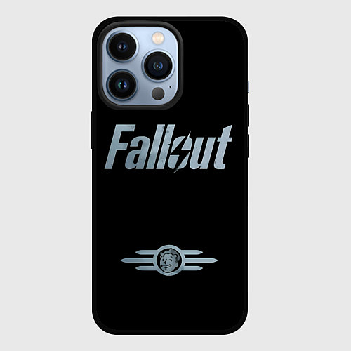 Чехол iPhone 13 Pro Fallout - Logo / 3D-Черный – фото 1