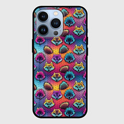 Чехол iPhone 13 Pro Furry color anime faces