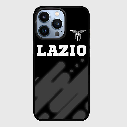 Чехол iPhone 13 Pro Lazio sport на темном фоне посередине / 3D-Черный – фото 1