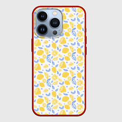 Чехол iPhone 13 Pro Летний вайб - паттерн лимонов