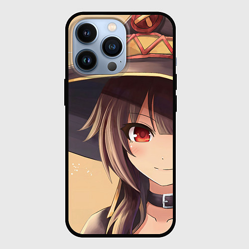 Чехол iPhone 13 Pro Konosuba Мэгумин cute / 3D-Черный – фото 1