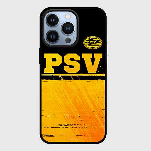 Чехол iPhone 13 Pro PSV - gold gradient посередине / 3D-Черный – фото 1