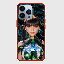 Чехол iPhone 13 Pro Stellar Blade Eve green texture