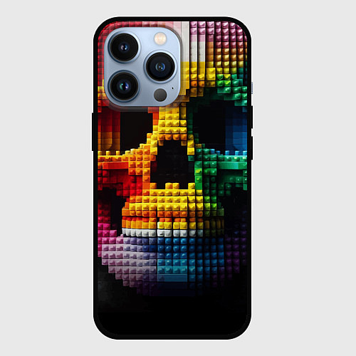 Чехол iPhone 13 Pro Lego skull fantasy - ai art / 3D-Черный – фото 1