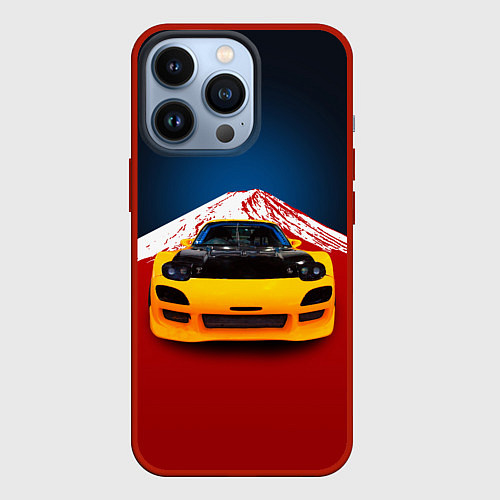 Чехол iPhone 13 Pro Японский спортивный автомобиль / 3D-Красный – фото 1