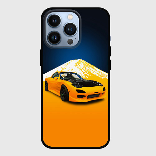 Чехол iPhone 13 Pro Спортивный японский автомобиль / 3D-Черный – фото 1