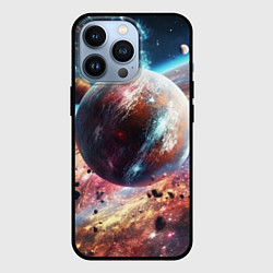 Чехол для iPhone 13 Pro Яркая необычная планета, цвет: 3D-черный
