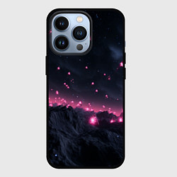 Чехол iPhone 13 Pro Яркие пирамидки в космосе