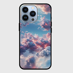 Чехол для iPhone 13 Pro Сказочные облака патерн, цвет: 3D-черный