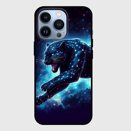 Чехол iPhone 13 Pro Fantastic star panter - ai art fantasy / 3D-Черный – фото 1