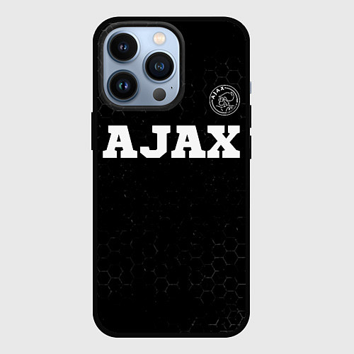 Чехол iPhone 13 Pro Ajax sport на темном фоне посередине / 3D-Черный – фото 1