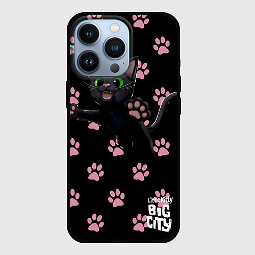 Чехол iPhone 13 Pro Little kitty / 3D-Черный – фото 1