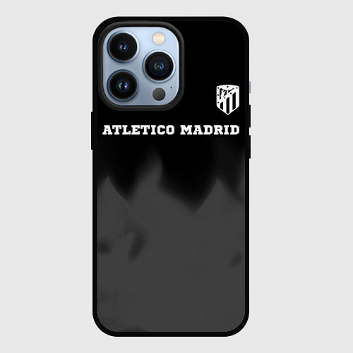 Чехол iPhone 13 Pro Atletico Madrid sport на темном фоне посередине / 3D-Черный – фото 1