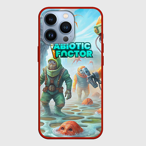 Чехол iPhone 13 Pro Abiotic Factor монстры / 3D-Красный – фото 1