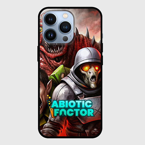 Чехол iPhone 13 Pro Abiotic Factor и разные монстры / 3D-Черный – фото 1