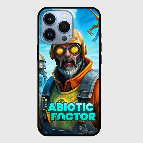 Чехол iPhone 13 Pro Abiotic Factor игровые персонажи / 3D-Черный – фото 1