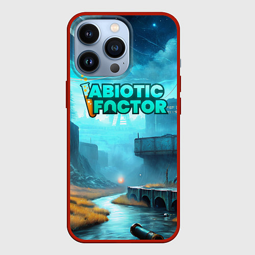 Чехол iPhone 13 Pro Abiotic Factor производство / 3D-Красный – фото 1