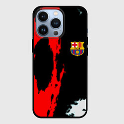Чехол для iPhone 13 Pro Barcelona fc краски спорт, цвет: 3D-черный