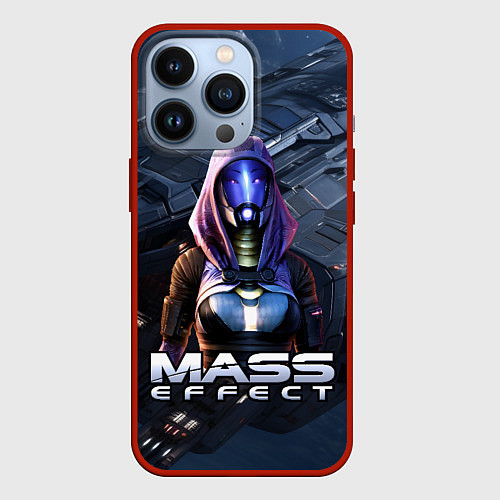 Чехол iPhone 13 Pro Mass Effect ТалиЗора / 3D-Красный – фото 1