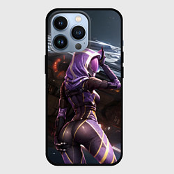 Чехол iPhone 13 Pro Mass Effect ТалиЗора и космический корабль