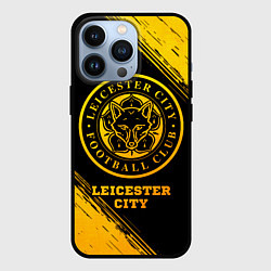 Чехол iPhone 13 Pro Leicester City - gold gradient