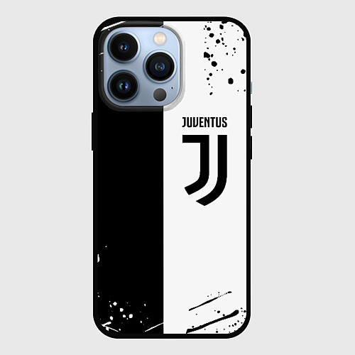 Чехол iPhone 13 Pro Juventus краски текстура спорт / 3D-Черный – фото 1