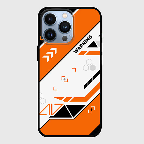 Чехол iPhone 13 Pro Asiimov AWP skin / 3D-Черный – фото 1