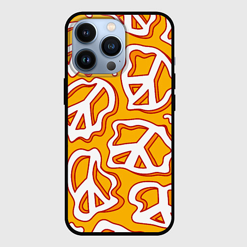 Чехол iPhone 13 Pro Pattern peace / 3D-Черный – фото 1