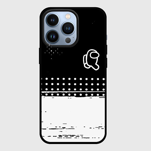 Чехол iPhone 13 Pro Among us геометрия / 3D-Черный – фото 1