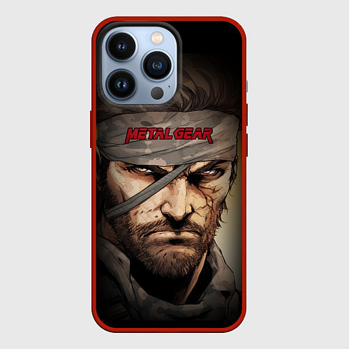 Чехол iPhone 13 Pro Metal gear Venom Snake / 3D-Красный – фото 1