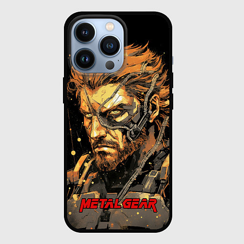 Чехол iPhone 13 Pro Веном Снейк Metal gear game / 3D-Черный – фото 1